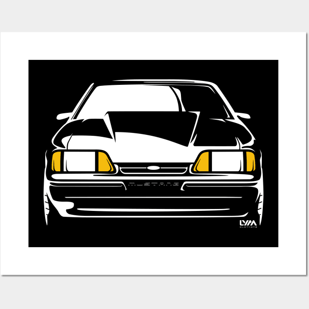 Foxbody Ford Mustang Notch Wall Art by LYM Clothing